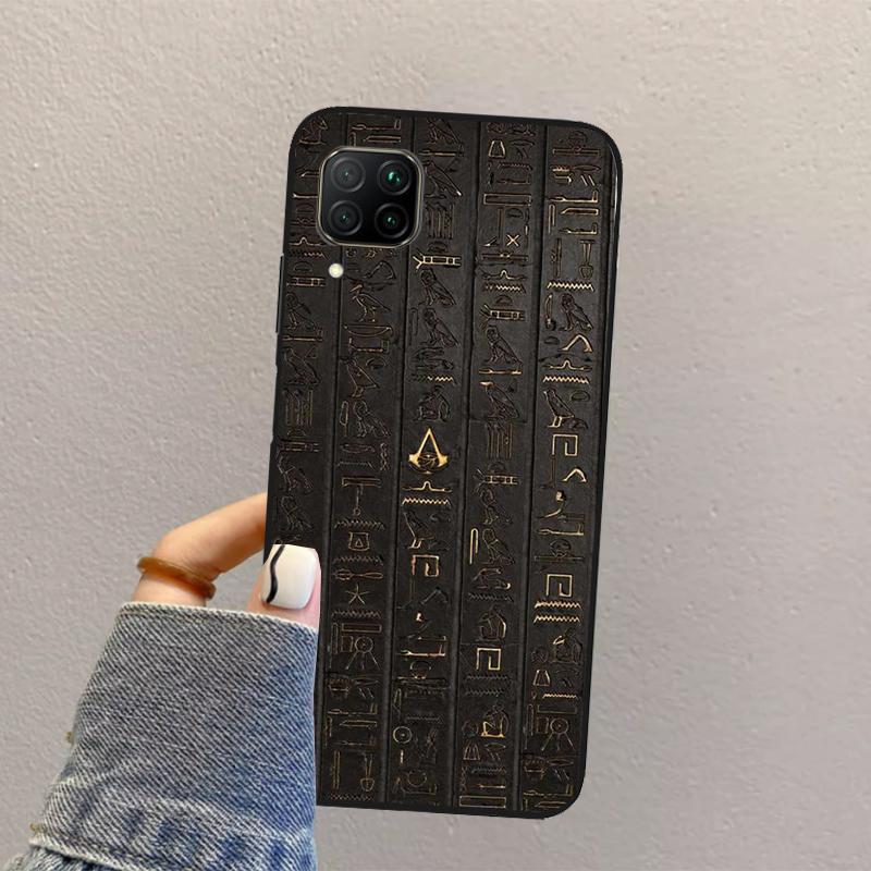 Ancient Egypt Cuneiform For Huawei Nova 10 9 SE 8i 11i 12i 12s Y60 Y61 Y70 Y90 Y72 Y73 Y91 P60 Pro P40 P30 Lite Case
