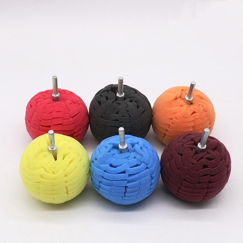 80 мм Сверло Полировальные Губки Пады Полировальный Конус Губка Шар Полировальный Набор Для Автомобильных Колесных Дисков Пад Уход За Ступицей Электроинструменты