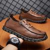 New Mens Loafers Outdoor Casual Sports Shoes Casual Leather Shoes Soft Sole Comfort Driving Shoes Man Treking Footwear