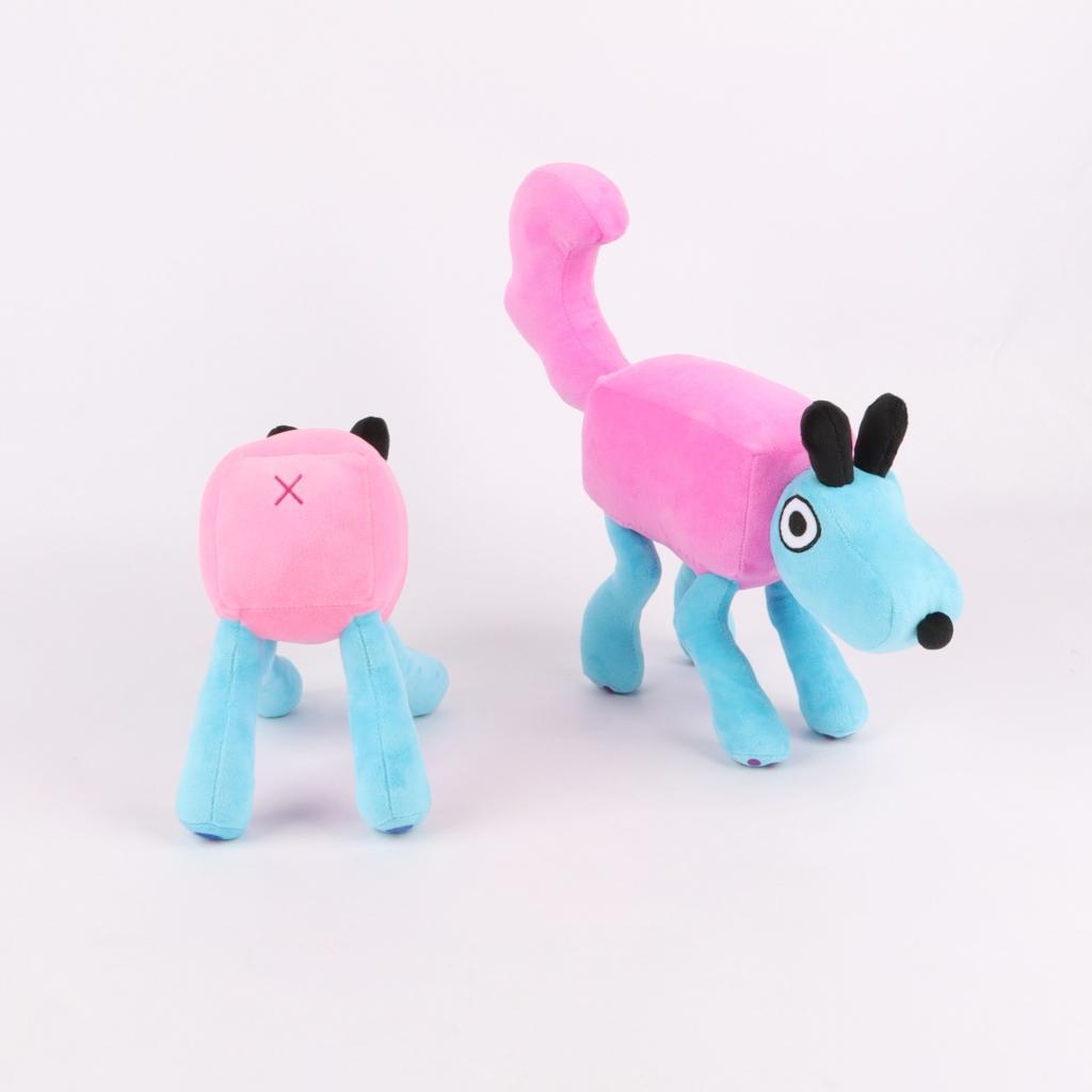 Wobbledog плюшевая качающаяся собака стоячая позиция розовая синяя собака игровая периферийная плюшевая кукла