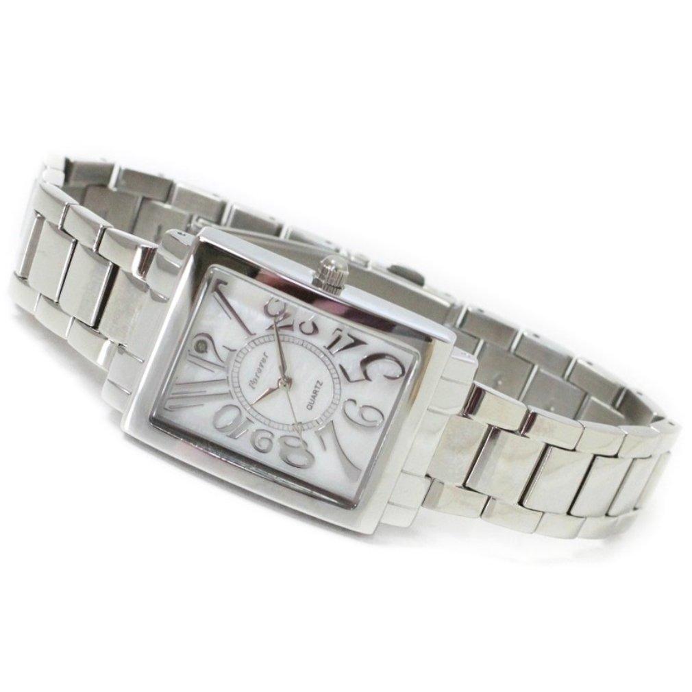 Мужские часы с циферблатом-ракушкой [японский механизм] Белый циферблат с простым инструментом для регулировки ремня Деловые официальные часы FOREVER G2300-2306 (ФГ2301)