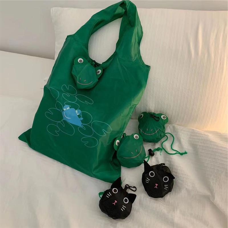 Мультяшная складная хозяйственная сумка, портативная, большой вместимости, экологичная сумка для супермаркета