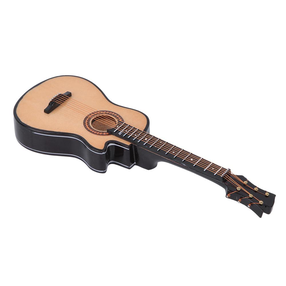 Miniature Acoustic Classical Guitar Model Mini Wooden Guitar Desktop Decoration Gifts20cm