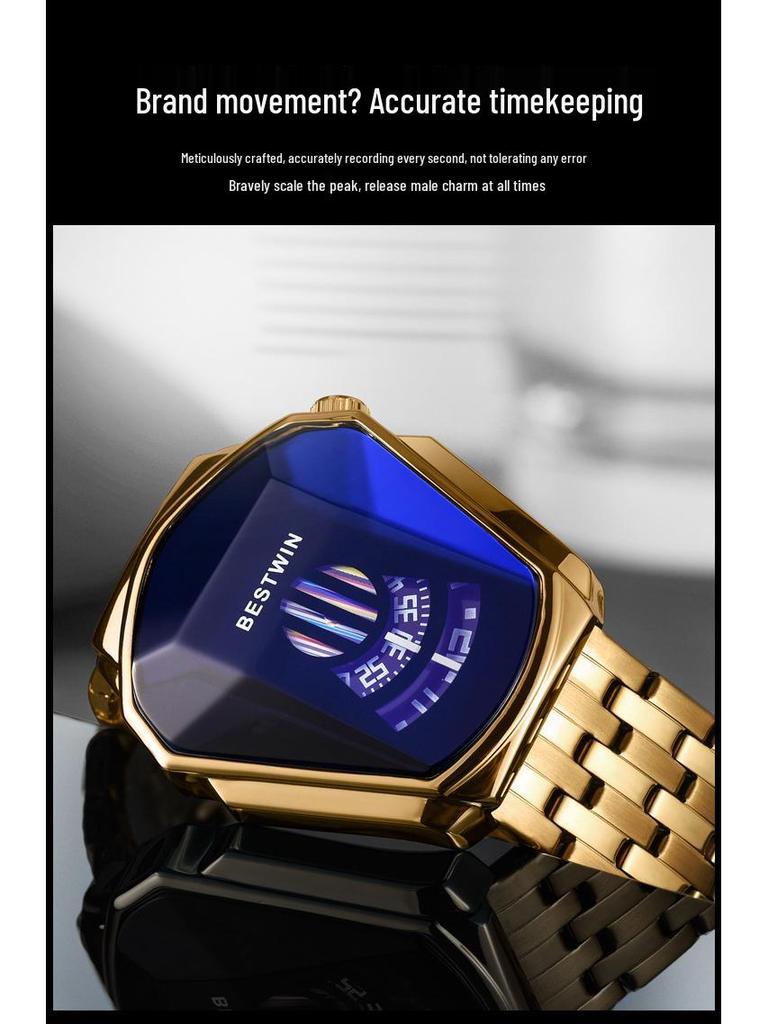 BESTWIN Мужские кварцевые часы из сплава с бриллиантами - Модные парные часы