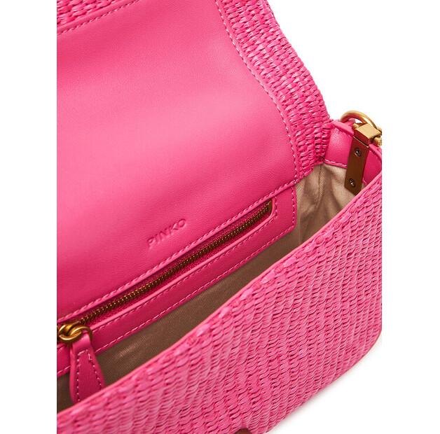 Сумка PINKO Love One Mini Slouchy Fl PE 25 PLTT 104340 A2CF розовый