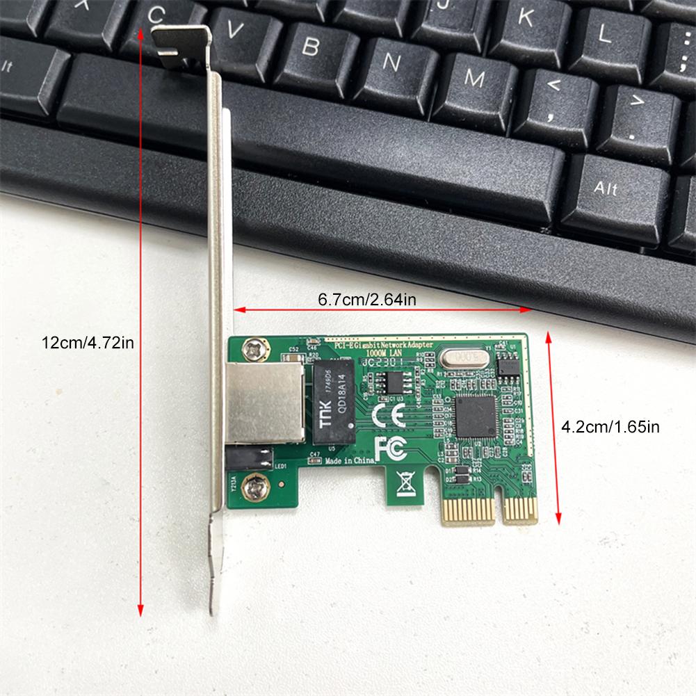 1000Mbps Gigabit Ethernet PCI Express PCI-E Network Card RJ-45 LAN Network Card Desktop Gigabit Ethernet Lan Network Card