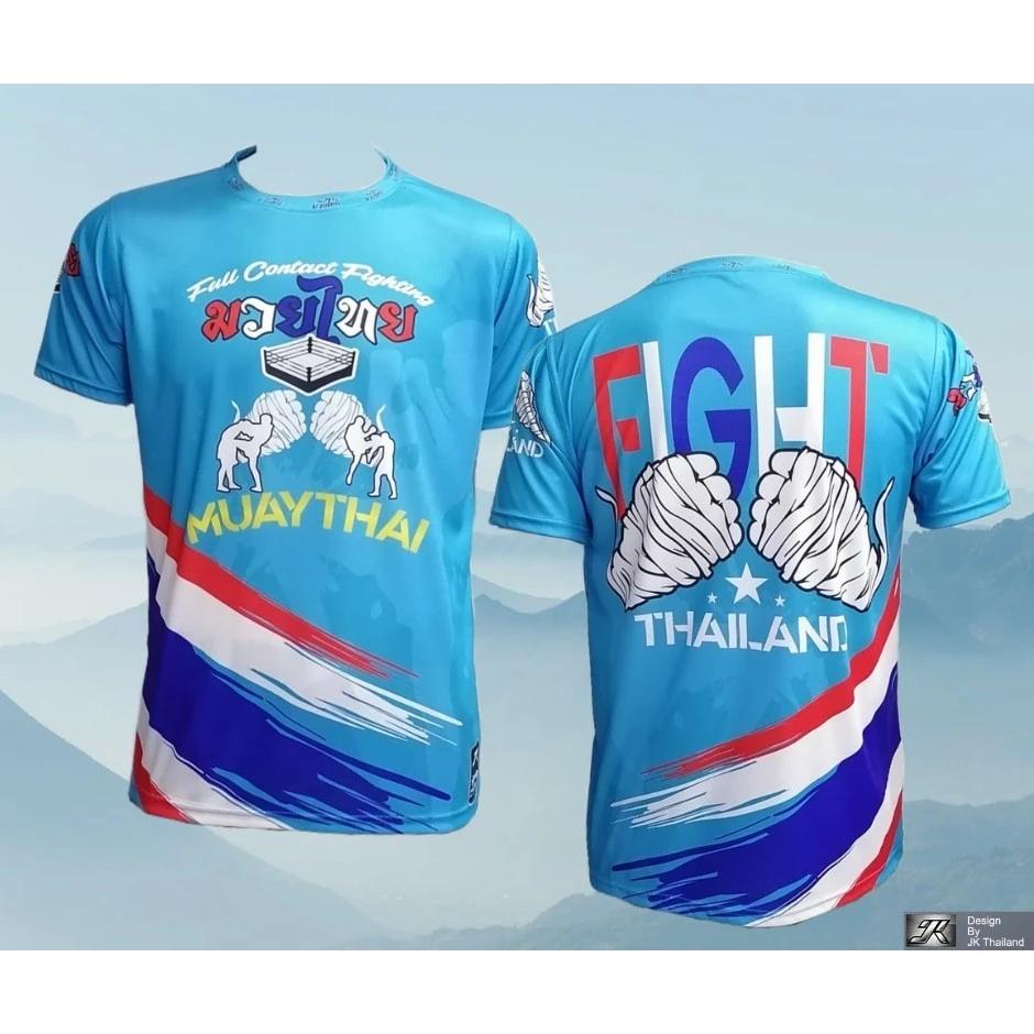 Muay Thai T-Shirt Kick Boxing 3D Print UV Protect Vintage Training Quick Dry Men Women Unisex Short Sleeve Round Neck MMA Mix Martial Art