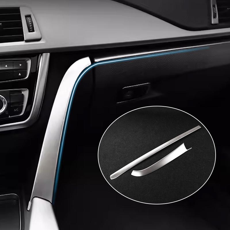 For BMW 3 4Series3GT F30 F31 F32 interior Glove Box Co-Pilot Toolbox Strips Sequin Decorative Cover Trim Car Styling Accessories