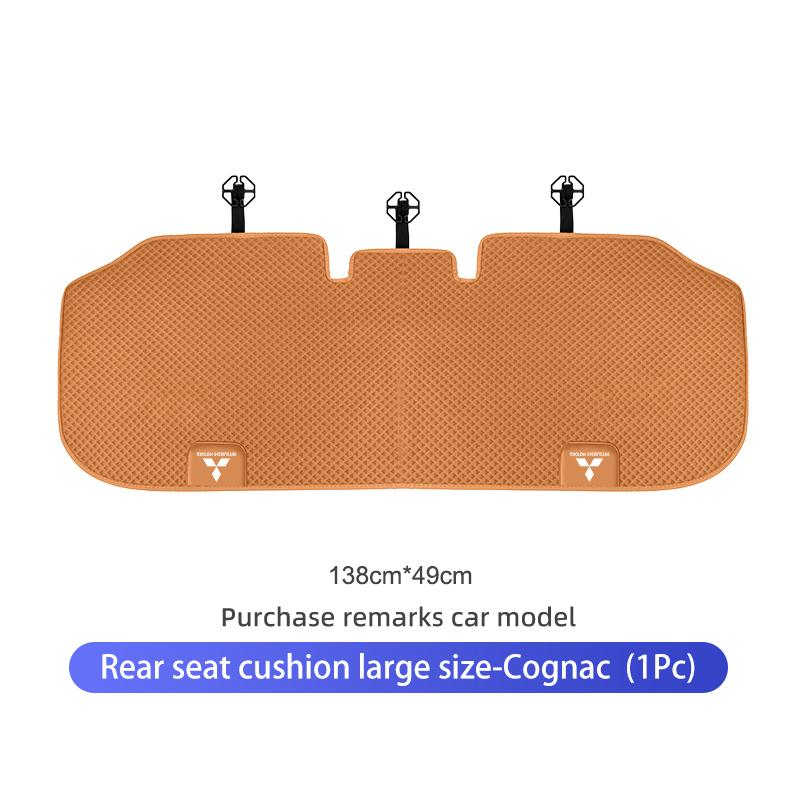 Car Logo Seat Cover Ice Silk Protector Mat Pad Comfortable Auto Accessories For Mitsubishi Lancer ASX Pajero Mirage Attrage RP4