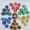 7 Pcs/set Pearl Pattern Multi Sided Dice Set Board Game Running Group Numbers Game Dice Combination