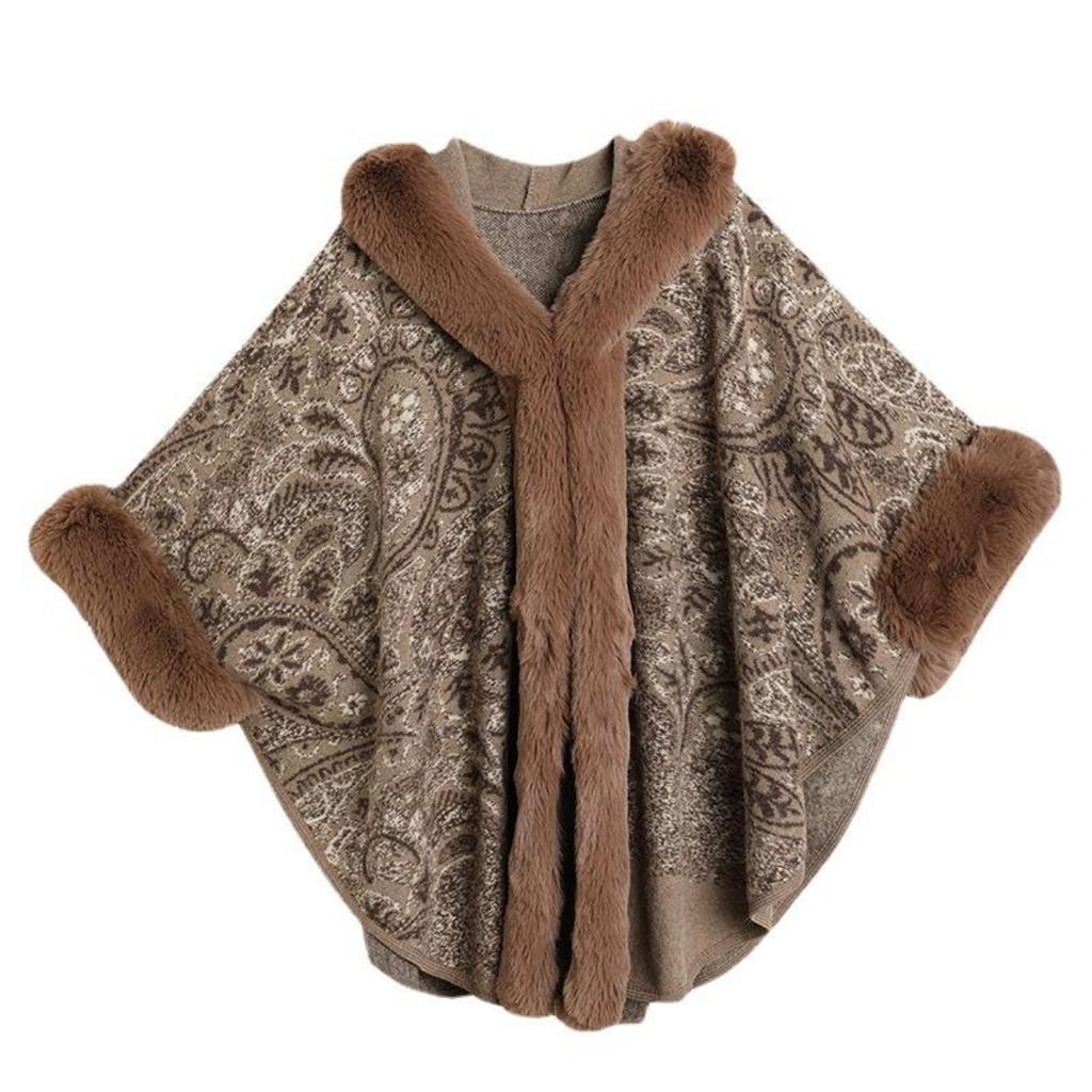 Женская роскошная вязаная шаль из искусственного меха, осень-зима, мягкая теплая шаль, накидка с капюшоном, объемная накидка, кардиган из искусственного меха кролика рекса, плащ, шаль, накидка