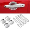For Ford Fusion 2006-2012 1st Gen ABS Chrome Door Handle Covers & Door Bowl Cover 2007 2008 2009 2010 2011 Not Fit Europe Model