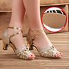 Fashion Latin Dance Shoes Woman 5cm High Heel Summer Shoes Tango Ballroom Dance Shoes