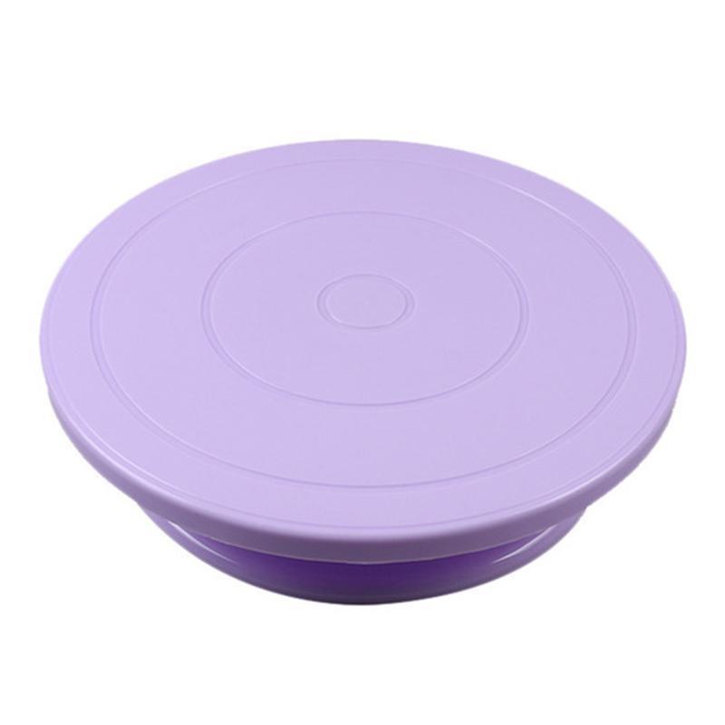 Пластиковый поворотный стол для торта, вращающийся противоскользящий круглый стенд для украшения торта, вращающийся стол для торта, кухонная сковорода, инструмент для выпечки