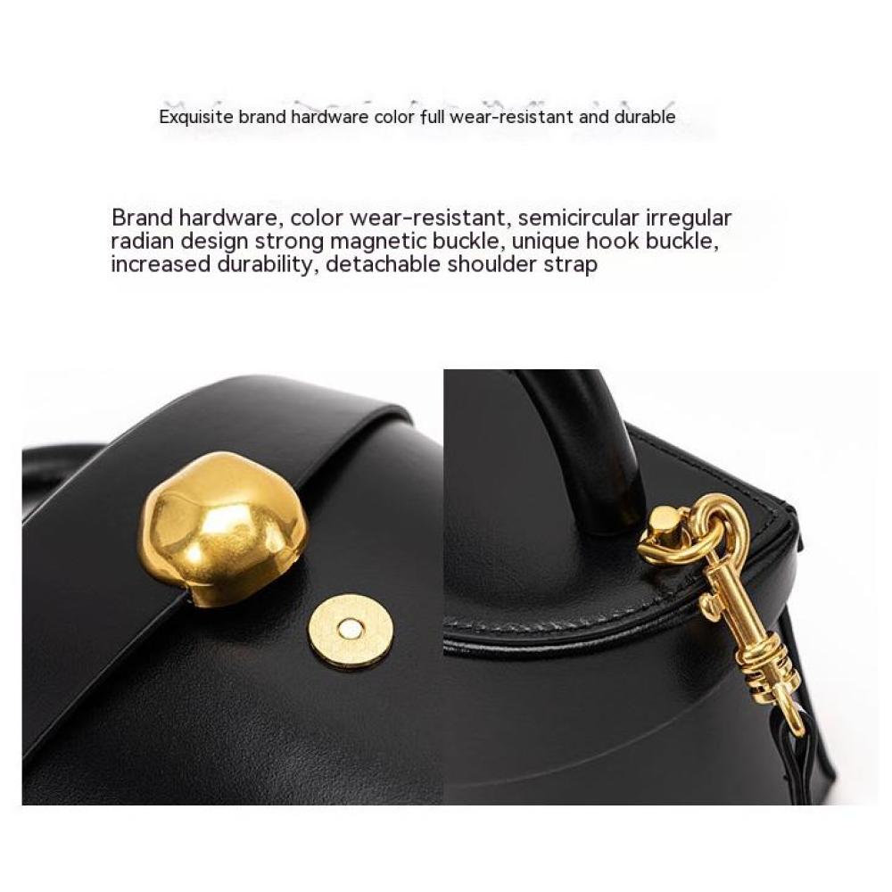 Металлическая сумка премиум-класса, кожаная сумка, сумка-ведро с ручкой, сумка через плечо из стерлингового серебра