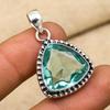Aqua Apatite Gemstone Jewelry 925 Sterling Silver Jewelry Pendant Necklace Gift for Mother