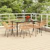 VidaXL 7-piece Garden Dining Set Woven Resin, Patio Set, Garden Bistro Set, Dining Set 3157849