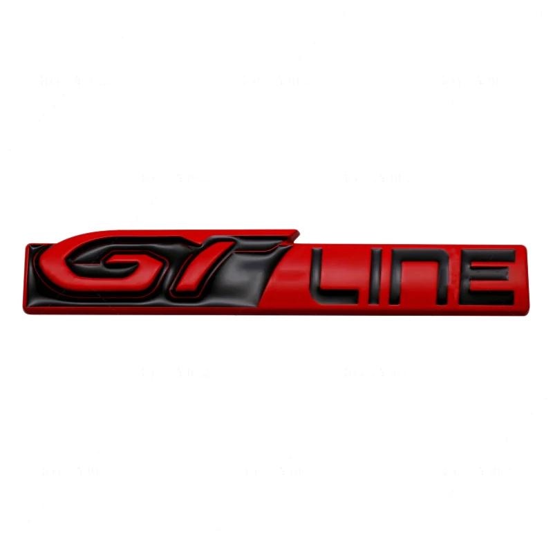 Car Fender Metal Sticker Rear Trunk Badge Emblem For Peugeot GTI GT GTline GT RCZ 406 405 205 3008 206 208 408 508 407 107 307