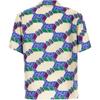 Gucci 3D GG Print Silk Shirt 'Blue Ivory' Men's 770432-ZAPEY-9093