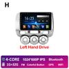 Left Hand Drive Car Video Player For Honda Fit Jazz City 2002 2003 2004 2005 2006 2007 GPS Navi Bluetooth Autoradio Accessories