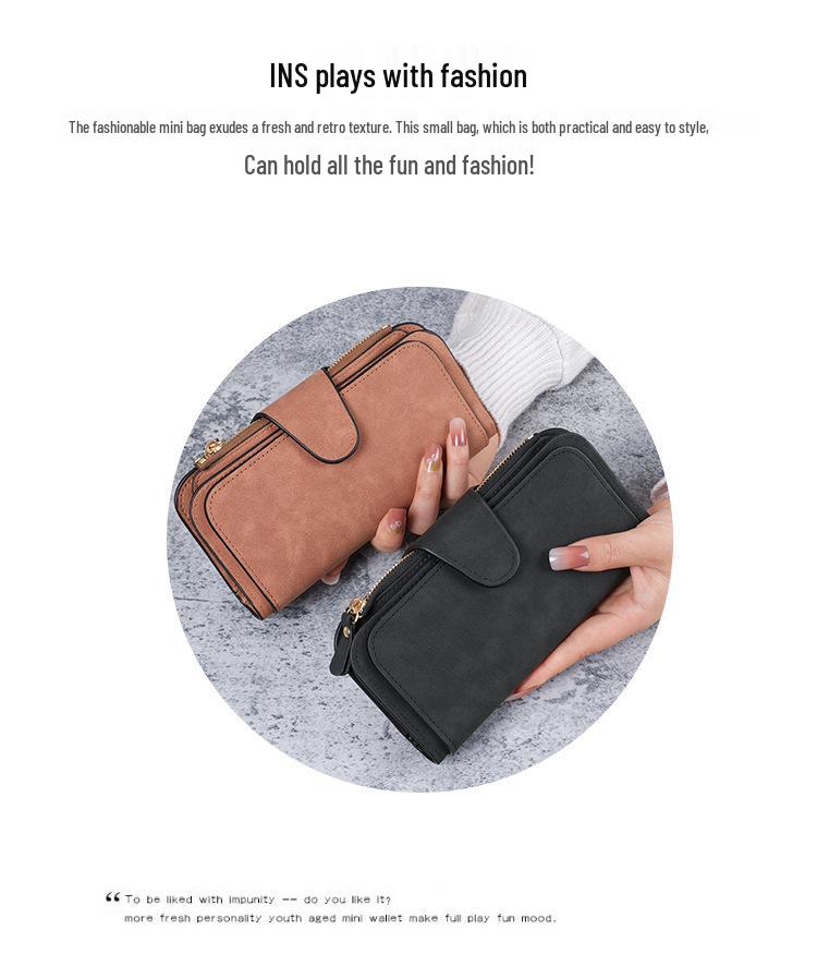 Женский кошелек с многоцветной застежкой-кнопкой: Кошелек для монет и сумка для телефона с отделениями для карт