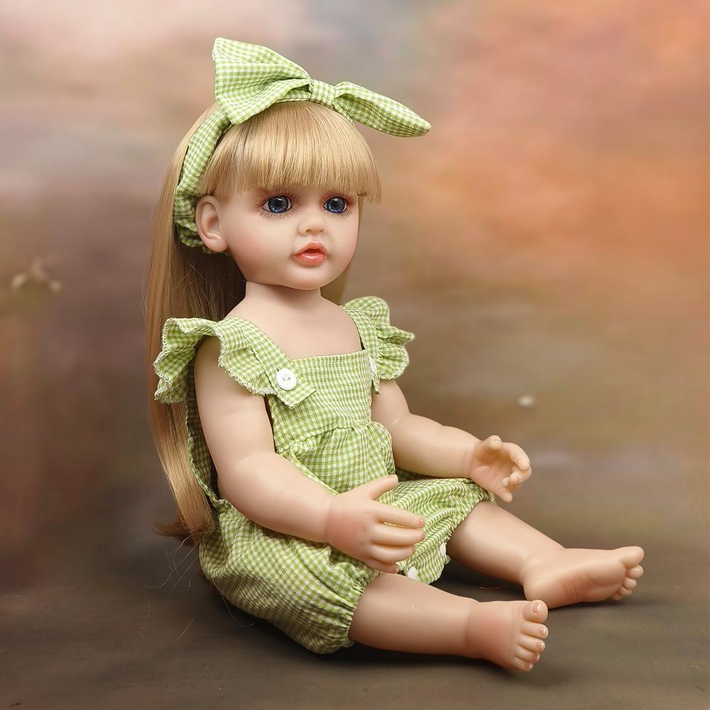 48 см Reborn Baby Dolls Девушка Реалистичная Реалистичная Полная Клей Моделирование Кукла Подарок На День Рождения Девушка Игрушка Кукла