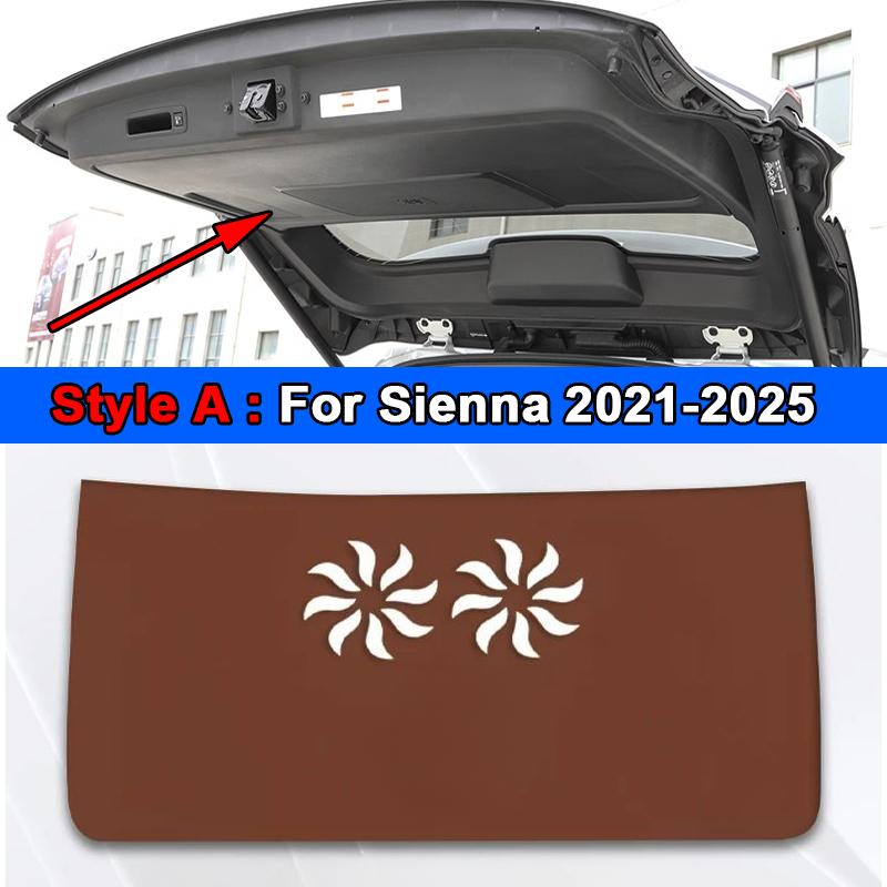 For Toyota Sienna 2011-2024 2025 Car Trunk Tailgate Protection Pad Trunk leather Anti-dirty Protective Pad Interior Accessories