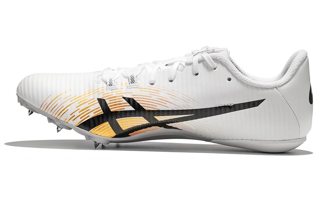 Asics Hyper Sprint 8 Устойчивые к истиранию Дышащие Низкие Беговые Кроссовки Унисекс Белый Черный 1093A200-101