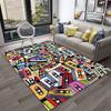 3D Music Cassette Tape Retro Pattern Carpet Rug for Home Living Room Bedroom Sofa Doormat Decor,kids Area Rug Non-slip Floor Mat