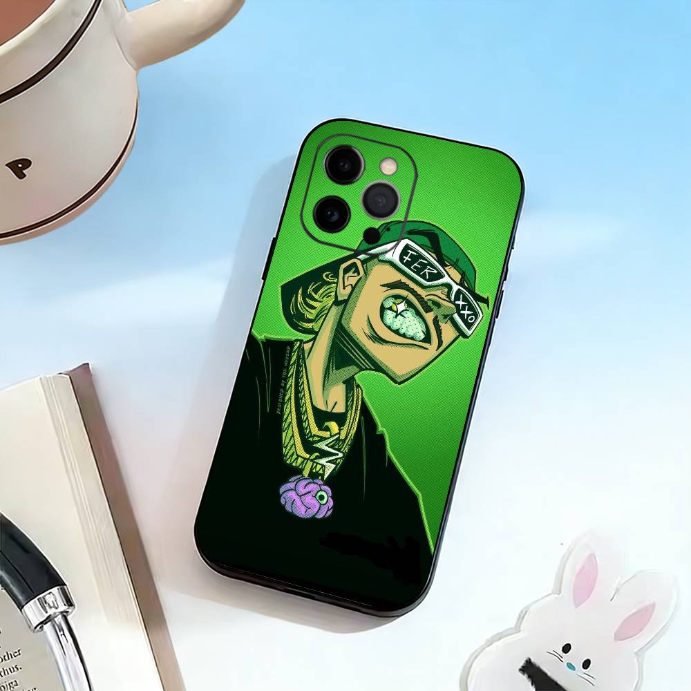 Singer F-Ferxxo SIXDO Phone Case For iPhone 17,16,15,14,13,12,11 Plus,Pro Max,XS,Soft Silicone Black Cover