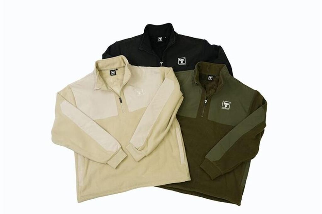 JACKALL Double Face Fleece PO Size S Black