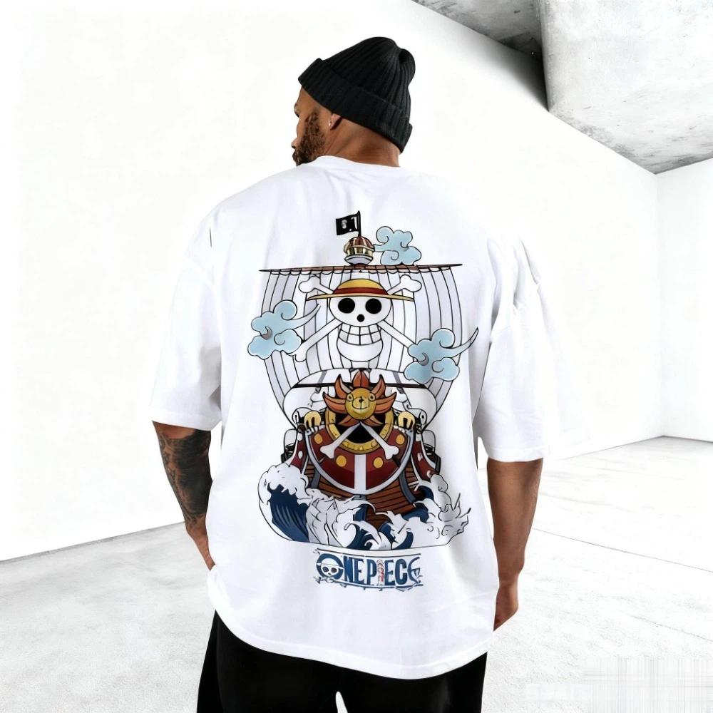 2026 New 'One Piece' Anime Print Short Sleeve T-Shirt Unisex T-Shirt Men's Top Summer T-Shirt Y2K Style Street Wear