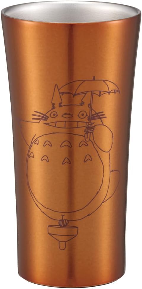 Studio Ghibli My Neighbor Totoro Nuts Set (Tumbler, Coaster) - Large Vacuum Insulated Stainless Steel Tumbler, 400ml