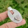 Daughters Day Deal 925 Silver Heart Chakra Rose Quartz Rough Stone Bezel Pendant