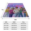 K-Pop Saja Boys Blanket  Warm Soft Fluffy Plush Throw Blanket For Children Couch Chair Sofa Bed Flannel Bedspread Bed Cover