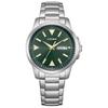 [Citizen] часы Citizen коллекция Фотоэлектрический эко-привод День и дата 3 стрелки водонепроницаемый ночной свет простой зеленый BM8180-71W мужские серебристые