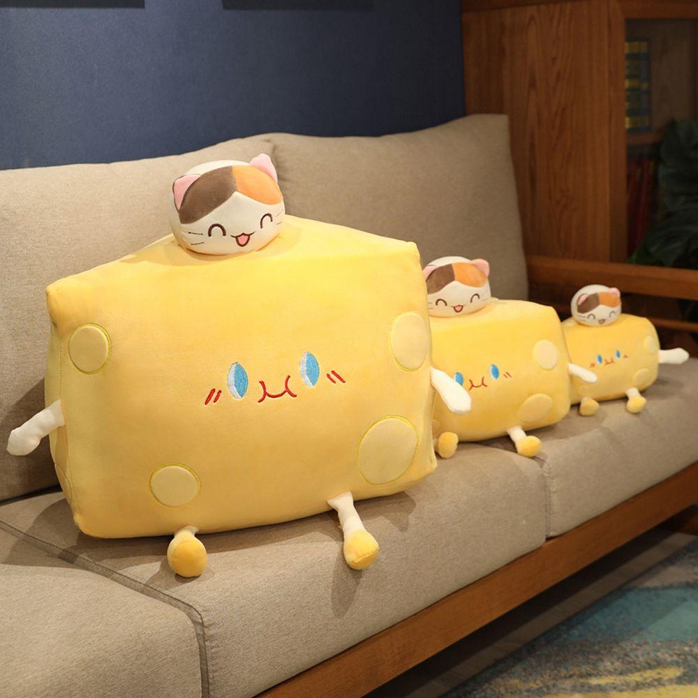 Soft Pillow Children Gift Soft Toy Animal Cheese Doll Stuffed Toy Plush Doll Cheese Plush Toys