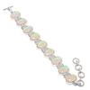 Orange Triplet Opal Gemstone 925 Sterling Silver Bracelet 7-8"