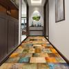 Retro Morocco Corridor Carpet Living Room Customizable Home Hallway Area Rugs Washable Porch Entry Non-slip Doormat Tapis Salon