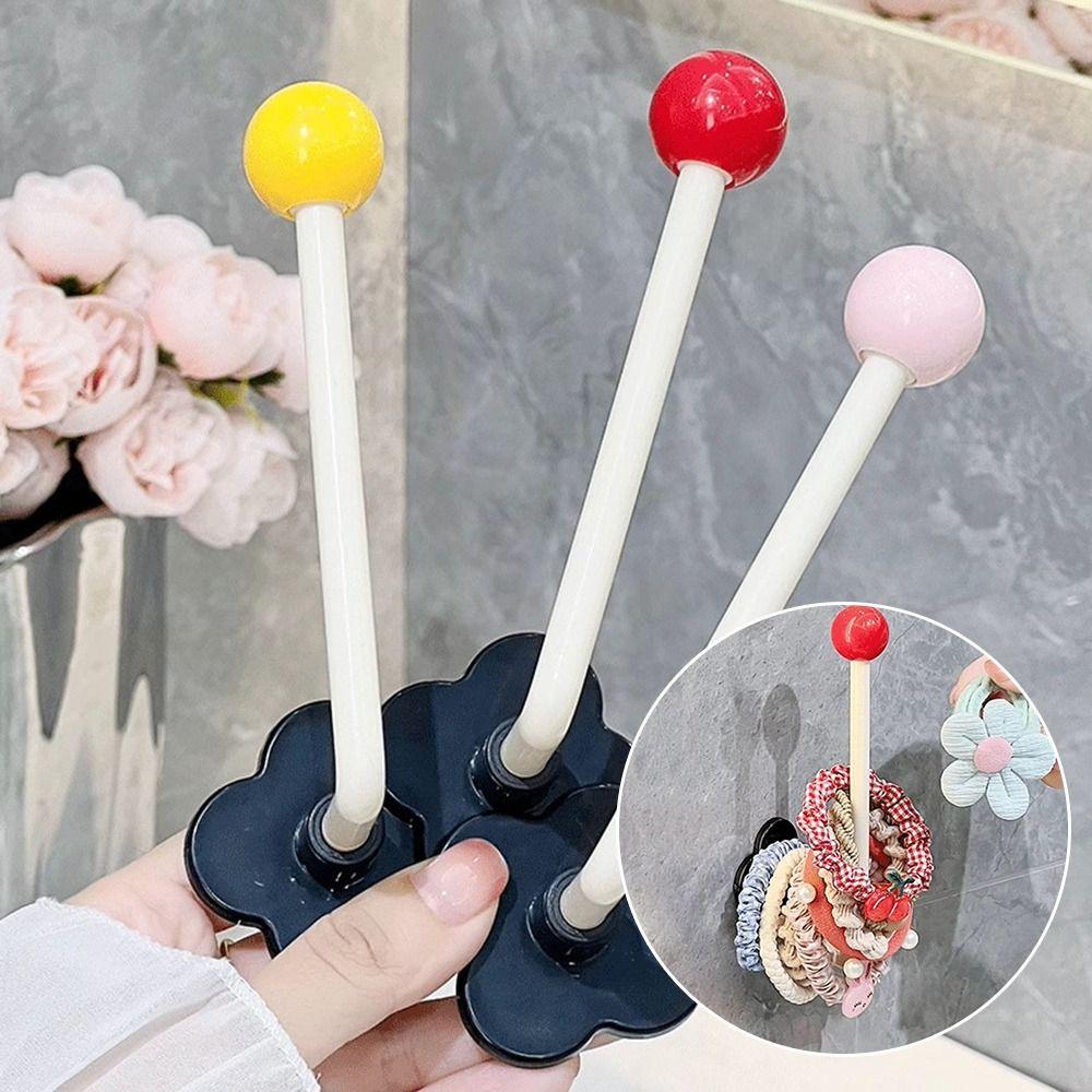 Punch Free Hairband Storage Hook Wall Mounted Kitchen Storage Rack Portable Cloth Hanger