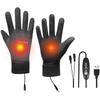 Cycling Thermal Gloves Electric USB Heated Gloves Winter Warm Gloves