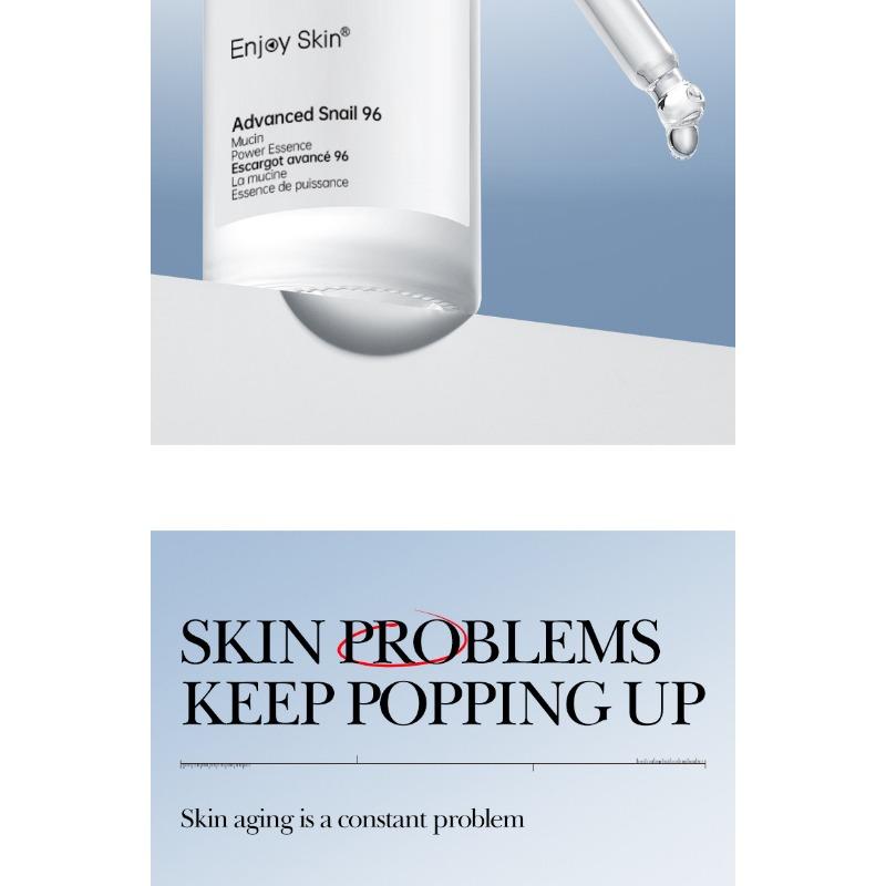 Улиточная эссенция Осветляющая двойная эссенция для лица Подтягивающая Отбеливающая Увлажняющая Восстанавливающая Улучшающая Темно-желтый