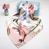 Women's Printed Faux Silk Square Scarf
