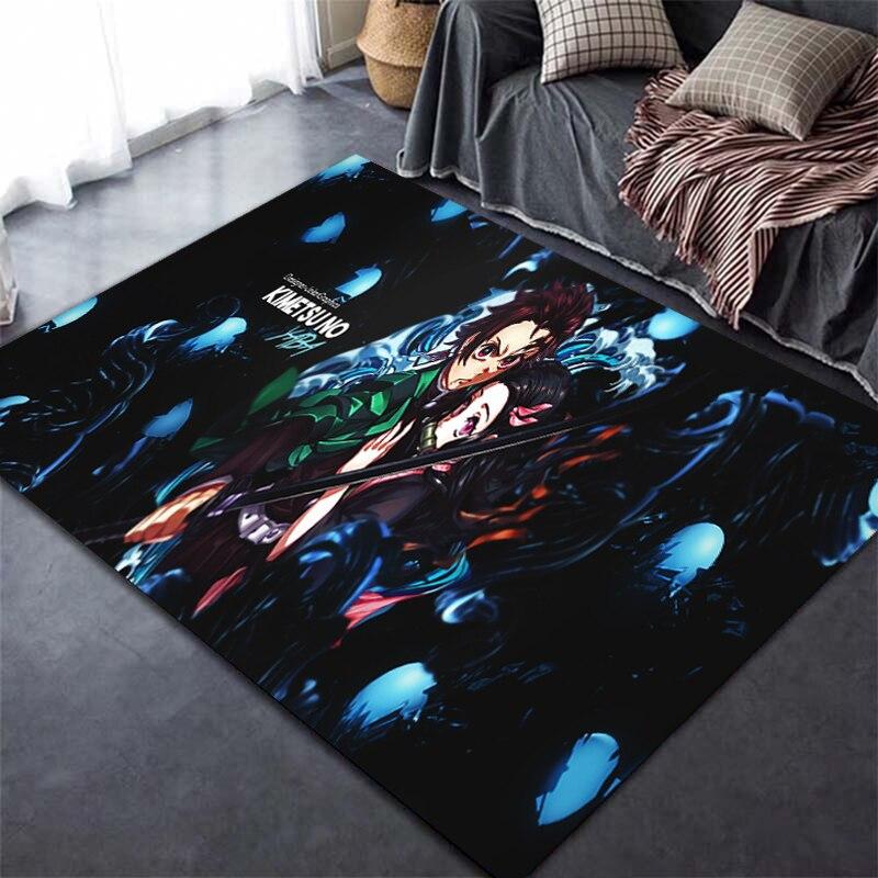 Devil's Blade аниме Demon Slayer Kimetsu ковер с 3D принтом домашний декор мягкий коврик для спальни детские игровые ковры для ползания для гостиной