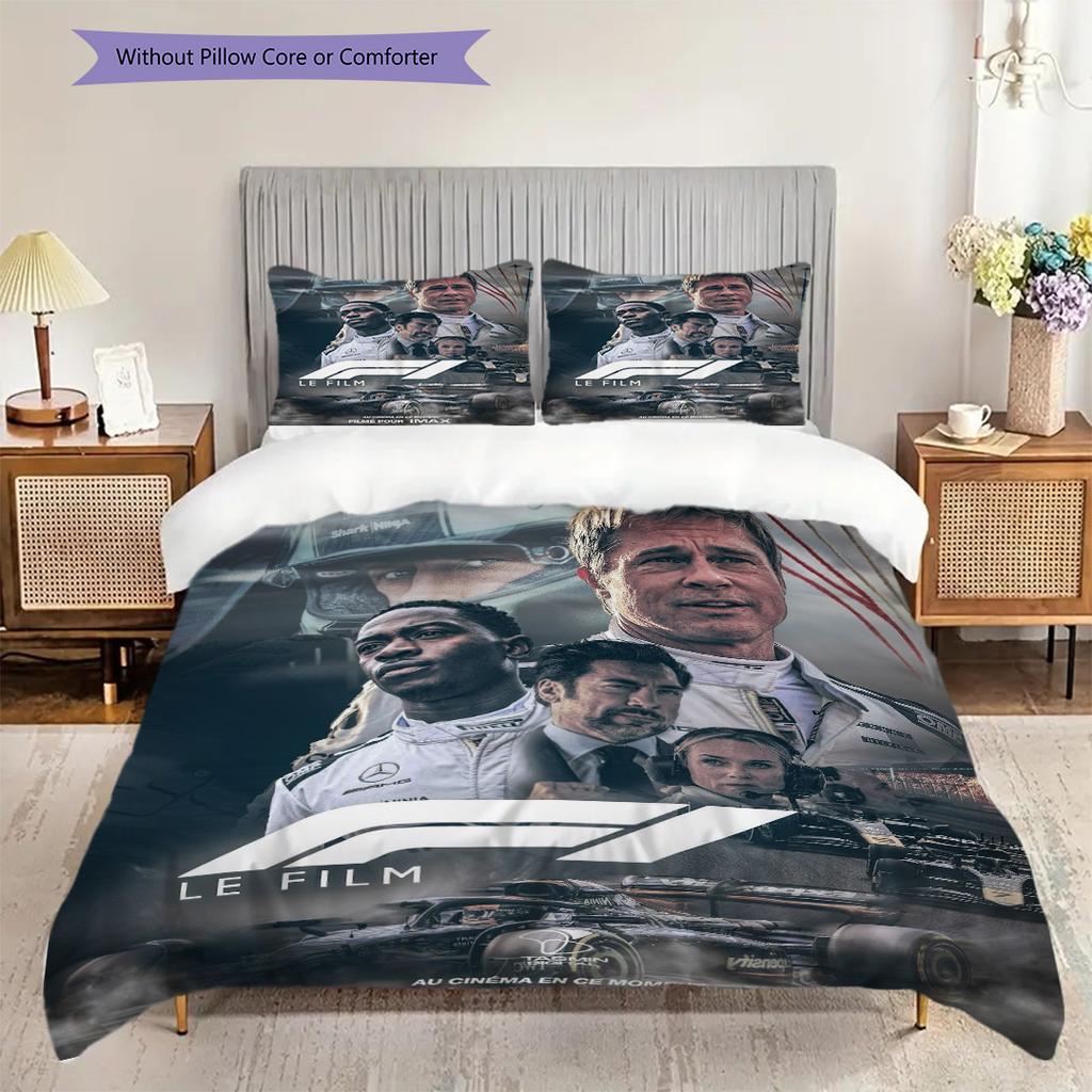 Formula 1 Movie Threepiece Set 1 Duvet Cover 2 Pillowcase Without Core Christmas Birthday Gift Soft And Comfortable