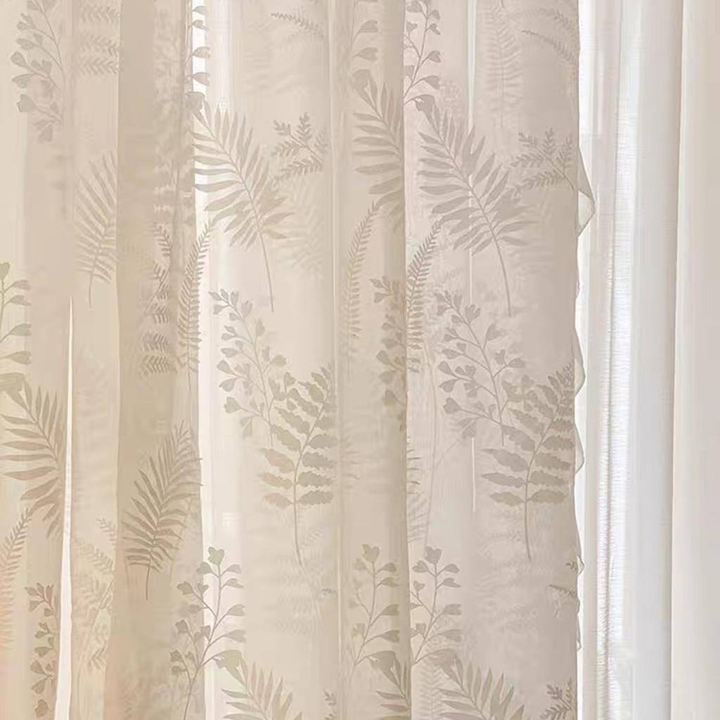 Французские ретро листья гостиная спальня эркер балкон экран занавеска экран окна