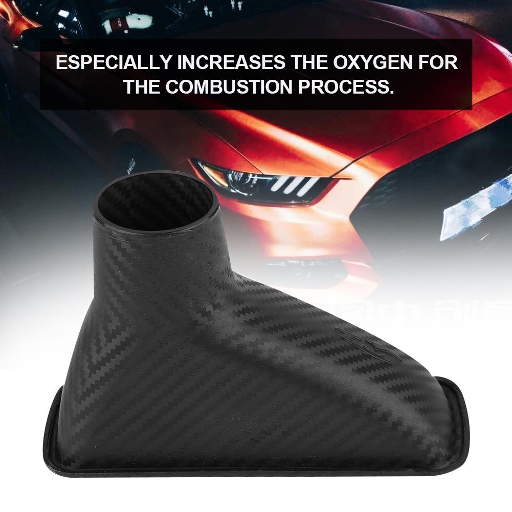 Universal Car Modified Front Bumper Air Intake Turbo Turbine Inlet Pipe Funnel Kit Square