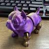 Напечатанная на 3D-принтере модель собаки, игрушка-непоседа, артикулированный щенок с подвижными суставами, гибкое животное, игрушка для снятия стресса, настольный питомец, подарок для коллекционеров, домашний декор