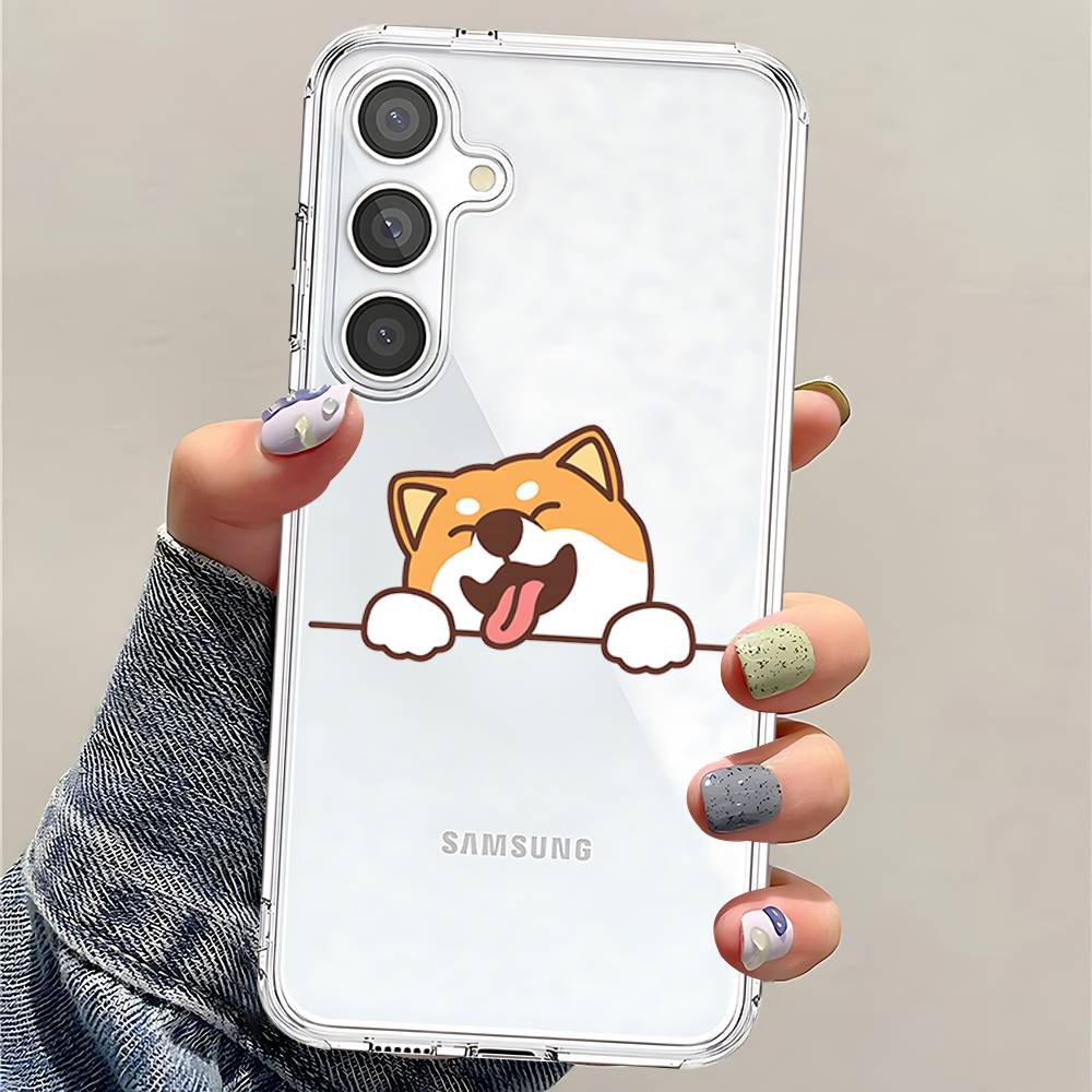 Чехол для телефона S-Shiba I-Inu для Samsung Galaxy Прозрачная крышка A52 A12 A51 S21 Edge S22ULTRA S23 S24 S20LITE Plus Ultra