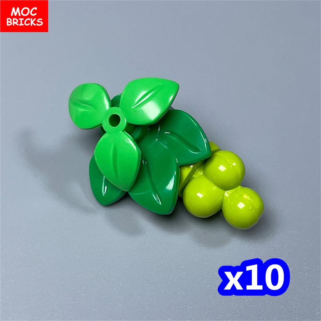 MOC Bricks Square Grape Trellis City Farm Vineyard Garden Scene Accessories Educational Building Blocks Model Kids Toys Gifts